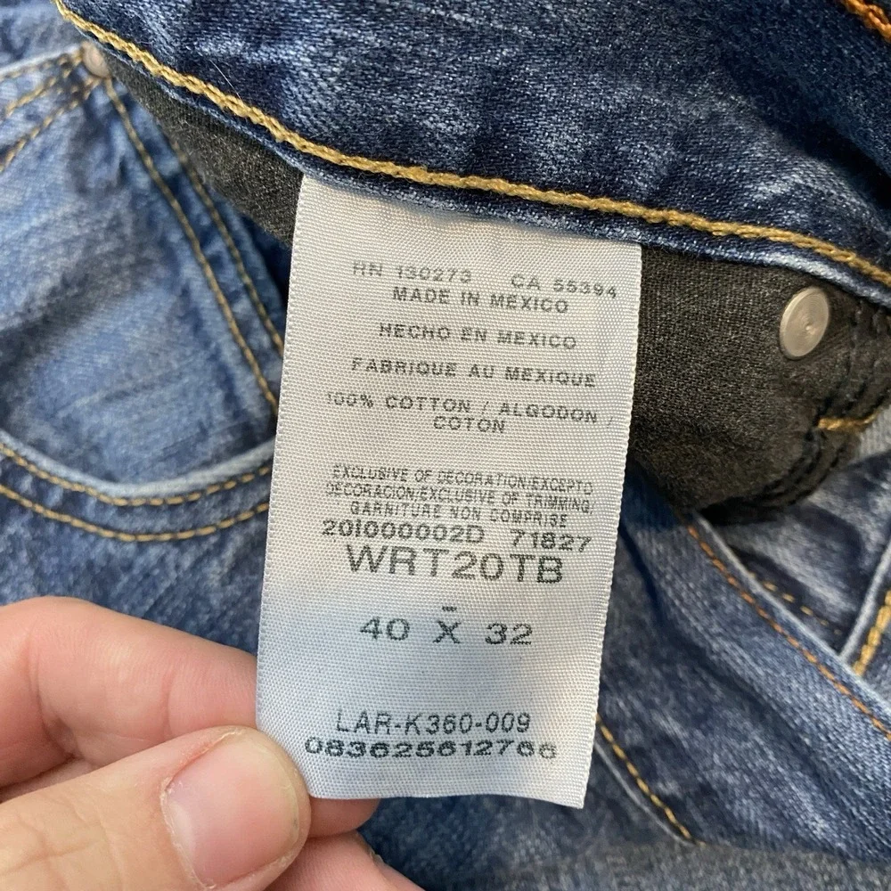 Wrangler Jeans Mens 40x32 Blue Retro Boot Bootcut Stretch Denim 5-Pocket Western